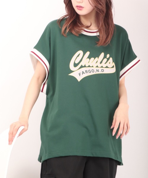 FUNALIVE（ファンアライブ）の「裏毛リブライン半袖プリントTシャツ（Tシャツ/カットソー・メンズ・チャコールグレー/グリーン/キナリ・M/L/XL）」の16枚目の写真