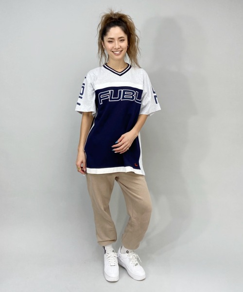 FUBU ゲームシャツ　XXL 両面プリント　ショルダーロゴ　超ビッグサイズ FUBU ゲームシャツ XXL 両面プリント ショルダーロゴ 超ビッグ