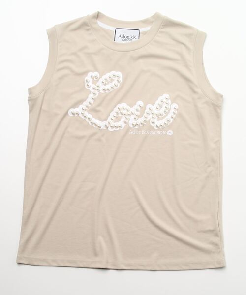 Adonisis(アドニシス)の「【Adonisis/アドニシス】LOVEパールスタッズタンクトップ(Tシャツ/カットソー・レディース・ブラック/ベージュ/グレー/ホワイト・FREE)」の17枚目の写真