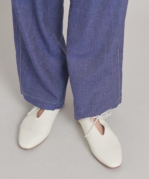 ODETTE E ODILE ストレートリボン フラットシューズ ODETTE E ODILE｜<SY>ダブルリボンピース フラット15