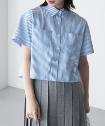 クロップドハーフスリーブシャツ
