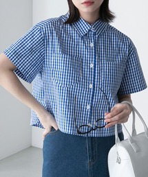 クロップドハーフスリーブシャツ