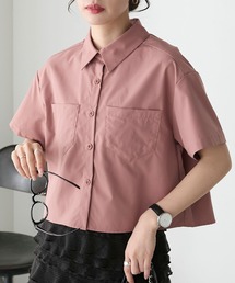 クロップドハーフスリーブシャツ