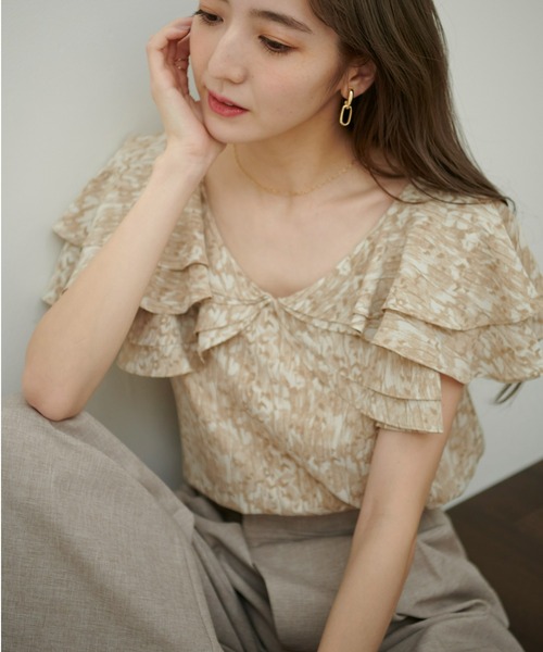 VIOLETTA（ヴィオレッタ）の「ラッフルカラーブラウス（シャツ