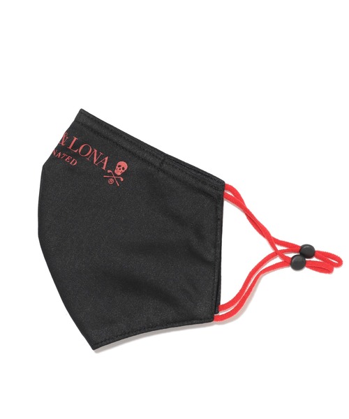 MARK & LONA（マークアンドロナ）の「Vaccinated Face Mask（マスク・メンズ・ブラック×レッド/ブラック×ホワイト・LARGE/MEDIUM）」の2枚目の写真
