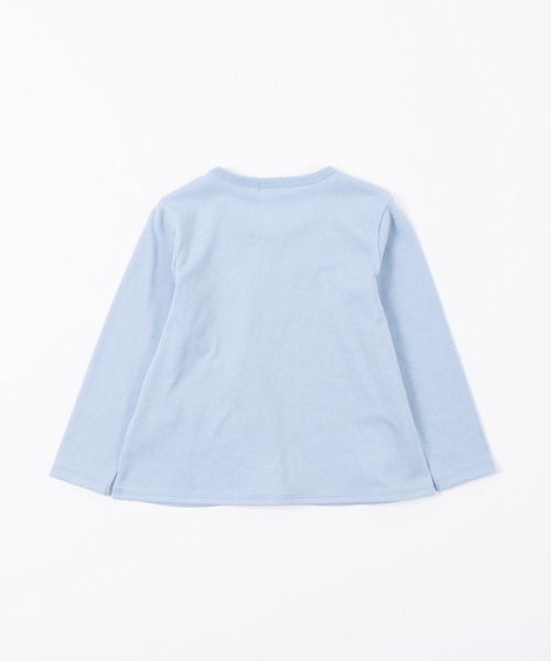 trois lapins kp（トロワラパンケーピー）の「天竺長袖Tシャツ(110～130)（Tシャツ/カットソー・キッズ・ブラック/サックスブルー/マスタード・110cm/120cm/130cm）」の7枚目の写真