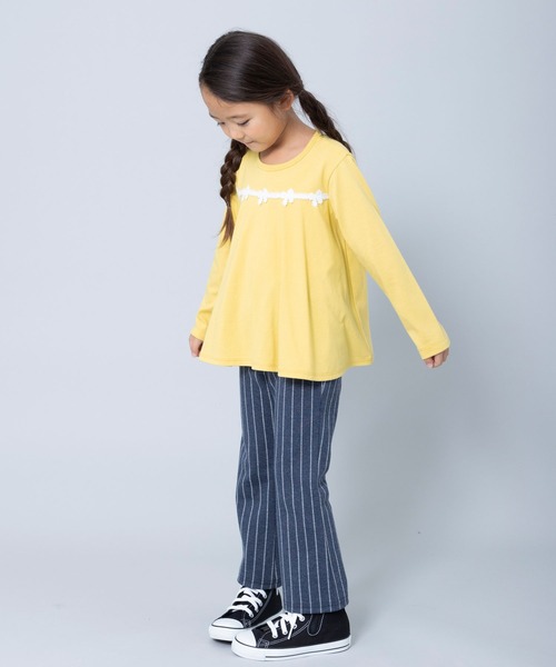 trois lapins kp（トロワラパンケーピー）の「天竺長袖Tシャツ(110～130)（Tシャツ/カットソー・キッズ・ブラック/サックスブルー/マスタード・110cm/120cm/130cm）」の11枚目の写真