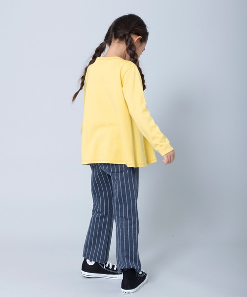 trois lapins kp（トロワラパンケーピー）の「天竺長袖Tシャツ(110～130)（Tシャツ/カットソー・キッズ・ブラック/サックスブルー/マスタード・110cm/120cm/130cm）」の9枚目の写真