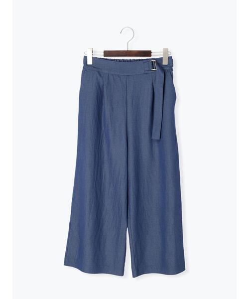 Te chichi（テチチ）の「ワイドクロップドパンツ（その他パンツ・レディース・ネイビー/ピンク/イエロー/ブルー・ﾌﾘ-）」の21枚目の写真