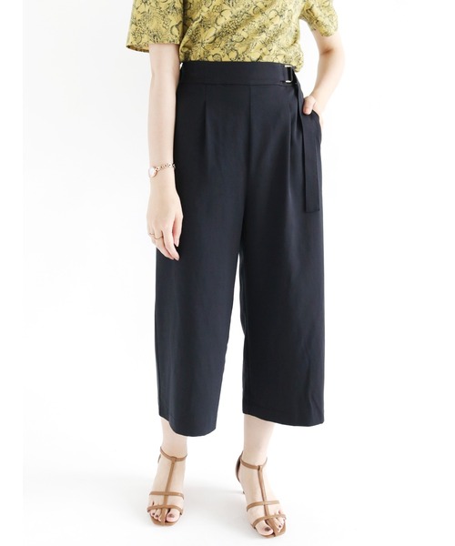 Te chichi（テチチ）の「ワイドクロップドパンツ（その他パンツ・レディース・ネイビー/ピンク/イエロー/ブルー・ﾌﾘ-）」の2枚目の写真