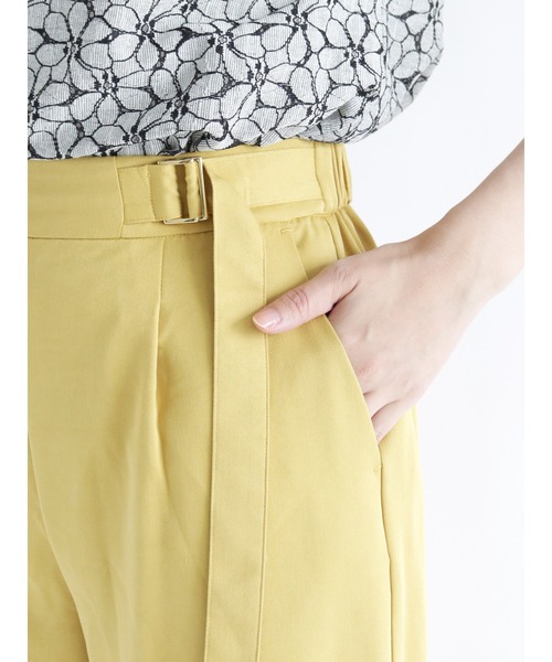 Te chichi（テチチ）の「ワイドクロップドパンツ（その他パンツ・レディース・ネイビー/ピンク/イエロー/ブルー・ﾌﾘ-）」の6枚目の写真