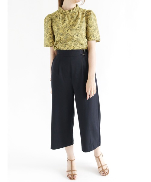 Te chichi（テチチ）の「ワイドクロップドパンツ（その他パンツ・レディース・ネイビー/ピンク/イエロー/ブルー・ﾌﾘ-）」の12枚目の写真