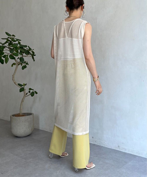 prose verse（プロズヴェール）の「ジレ2WAYメッシュワンピース（ワンピース・レディース・ブラック/ホワイト系その他・MEDIUM）」の14枚目の写真