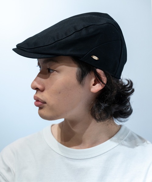 Fabulous(ファビュラス)の「fabulous サイドパネルコットンハンチング(ハンチング/ベレー帽・メンズ・ホワイト/ブラック/ブラウン/グレー/レッド/カーキ/グリーン・FREE)」の2枚目の写真