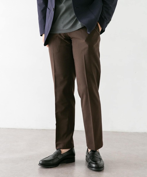 URBAN RESEARCH DOORS（アーバンリサーチドアーズ）の「LIFE STYLE TAILOR　ウールライク2WAYストレッチパンツ（スーツパンツ・メンズ・ブラウン/グレー・44/46/48/50）」の20枚目の写真