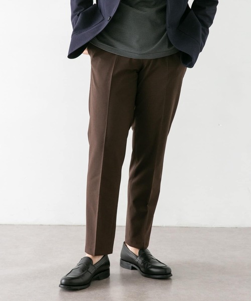 URBAN RESEARCH DOORS（アーバンリサーチドアーズ）の「LIFE STYLE TAILOR　ウールライク2WAYストレッチパンツ（スーツパンツ・メンズ・ブラウン/グレー・44/46/48/50）」の19枚目の写真