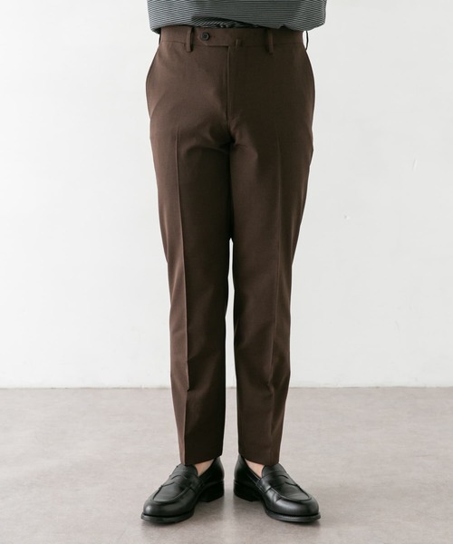 URBAN RESEARCH DOORS（アーバンリサーチドアーズ）の「LIFE STYLE TAILOR　ウールライク2WAYストレッチパンツ（スーツパンツ・メンズ・ブラウン/グレー・44/46/48/50）」の14枚目の写真