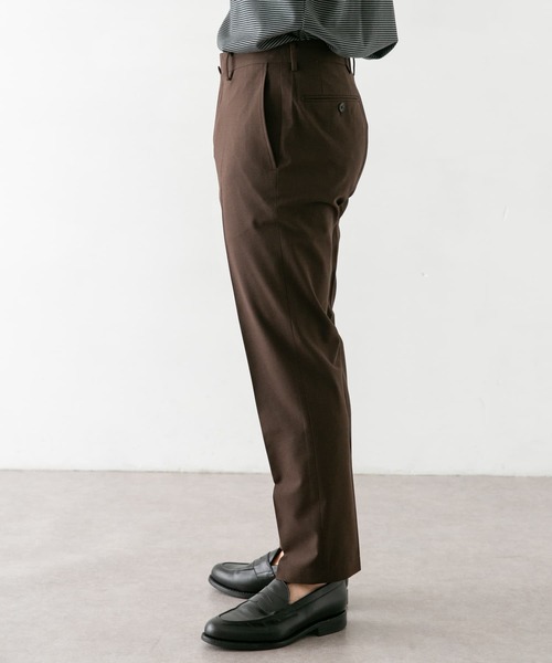 URBAN RESEARCH DOORS（アーバンリサーチドアーズ）の「LIFE STYLE TAILOR　ウールライク2WAYストレッチパンツ（スーツパンツ・メンズ・ブラウン/グレー・44/46/48/50）」の13枚目の写真
