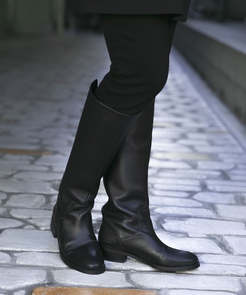 新品未使用　REMMExURBAN RESEARCH ブラックロングブーツ　37 REMME（レメ）の「『25周年別注』REMME×URBAN RESEARCH ラムレザー