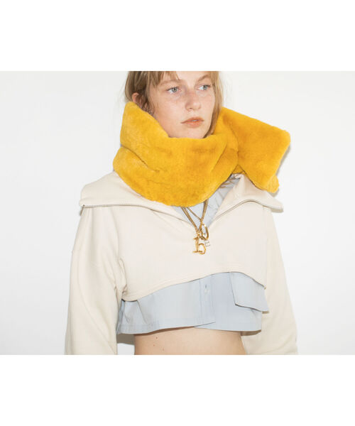 Ray BEAMS(レイビームス)の「Ray BEAMS / クロップド ハーフ ジップパーカー(パーカー・レディース・ブラック/ベージュ・ONE SIZE)」の16枚目の写真