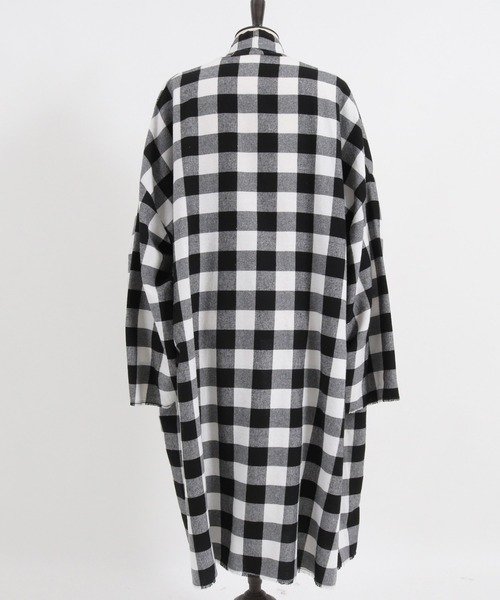 GLIMCLAP(グリムクラップ)の「mj8728-Plaid pattern-viyella material gownish design jacket ジャケット(その他アウター・メンズ・イエロー/ホワイト/レッド/グリーン・S/L/M)」の18枚目の写真