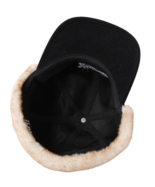 EXAMPLE(エグザンプル)の「EXAMPLE PATCH CORDUROY FLAP CAP(キャップ・メンズ・ブラック・FREE)」の3枚目の写真