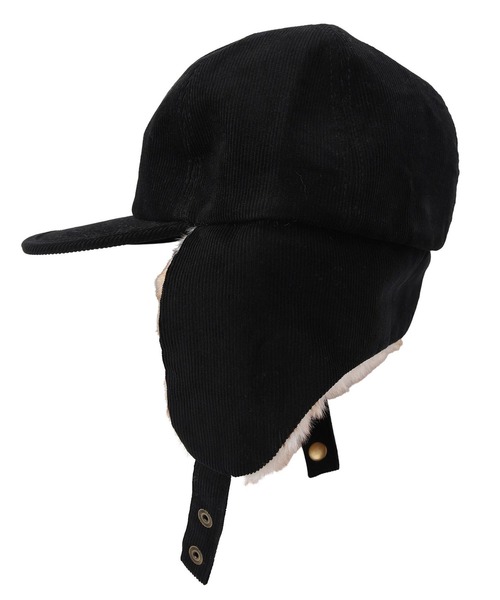 EXAMPLE(エグザンプル)の「EXAMPLE PATCH CORDUROY FLAP CAP(キャップ・メンズ・ブラック・FREE)」の8枚目の写真