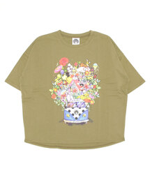 ScoLar | 122731：アニマルバス柄6分Tシャツ(Tシャツ/カットソー)