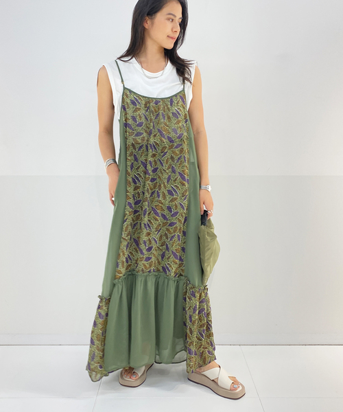 ワンピース Ameri VINTAGE SAYO NAGASE COLLAB DRESS SAYO NAGASE SPRING MORNING COLLAB DRESS ameri ファッション アメリ