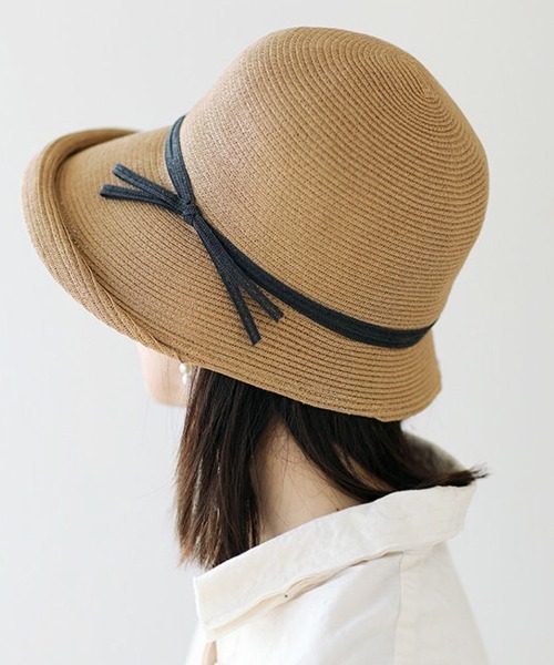 BROOKES BOSWELL つば広 麦わら帽子【19】 BROOKES BOSWELL つば広