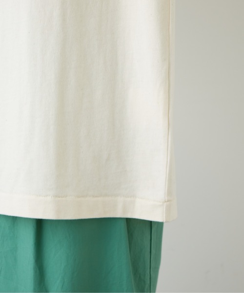 PUAL CE CIN（ピュアルセシン）の「ボリューム袖ナンバリングT（Tシャツ/カットソー・レディース・ベージュ/グリーン/ナチュラル・FREE）」の14枚目の写真
