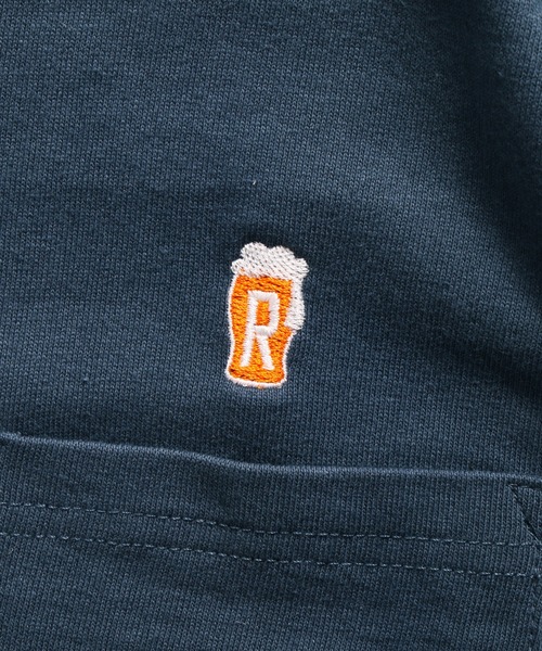 ROTAR（ローター）の「Drunk 1p pocket Tee BEER ワンポイント ポケット付き Tシャツ（Tシャツ/カットソー・メンズ・オリーブ/ホワイト/スミクロ/ブルー系その他・MEDIUM/X-LARGE/LARGE/SMALL）」の13枚目の写真