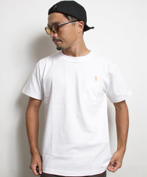 ROTAR（ローター）の「Drunk 1p pocket Tee BEER ワンポイント ポケット付き Tシャツ（Tシャツ/カットソー・メンズ・オリーブ/ホワイト/スミクロ/ブルー系その他・MEDIUM/X-LARGE/LARGE/SMALL）」の19枚目の写真