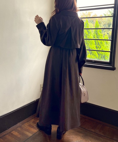 OLIVE des OLIVE（オリーブデオリーブ）の「マルチウェイトレンチワンピース（ワンピース・レディース・ブラウン/カーキ/ベージュ/アイボリー/ダークブラウン・FREE）」の11枚目の写真