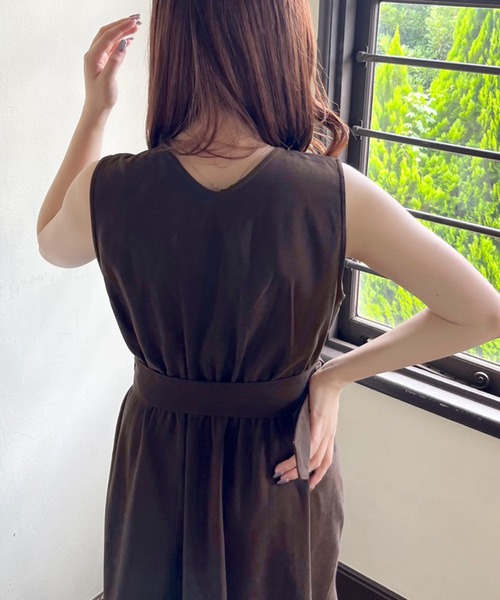 OLIVE des OLIVE（オリーブデオリーブ）の「マルチウェイトレンチワンピース（ワンピース・レディース・ブラウン/カーキ/ベージュ/アイボリー/ダークブラウン・FREE）」の18枚目の写真