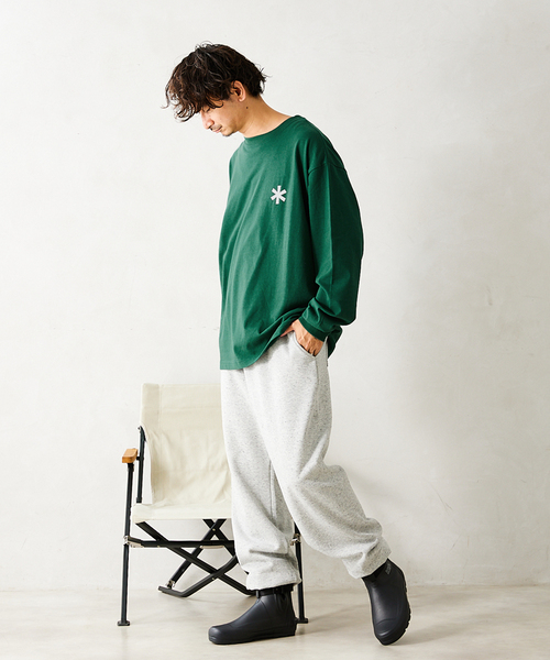 Snow Peak(スノーピーク)の「【SNOWPEAK / スノーピーク】Classic Logo Printed ロングスリーブTシャツ(Tシャツ/カットソー・メンズ・ホワイト/ブラック/グリーン/キナリ・MEDIUM/LARGE)」の17枚目の写真