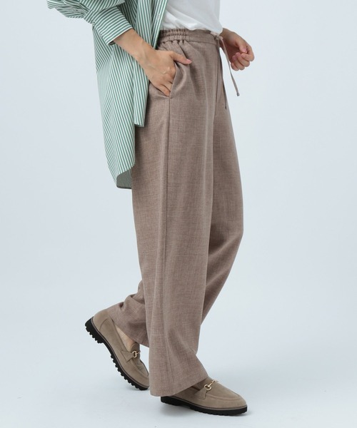 BAYFLOW(ベイフロー)の「イージーワイドパンツ(その他パンツ・レディース・ブラウン/ブラック/ライトベージュ・SMALL/MEDIUM)」の2枚目の写真