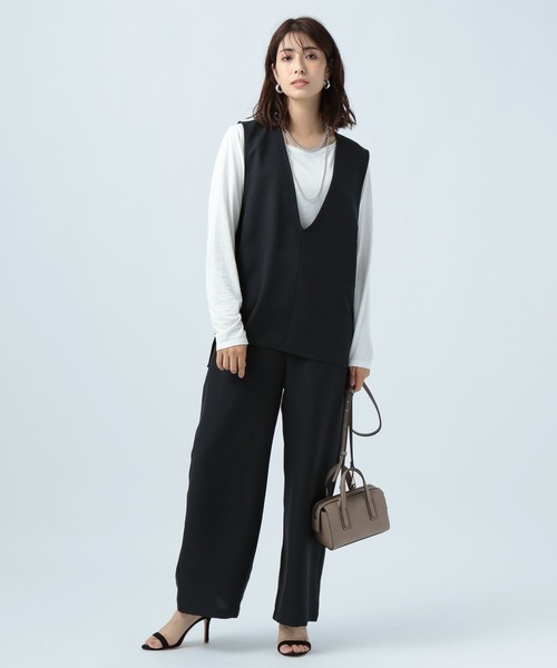 BAYFLOW(ベイフロー)の「イージーワイドパンツ(その他パンツ・レディース・ブラウン/ブラック/ライトベージュ・SMALL/MEDIUM)」の10枚目の写真