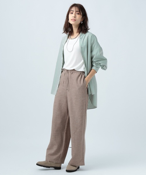 BAYFLOW(ベイフロー)の「イージーワイドパンツ(その他パンツ・レディース・ブラウン/ブラック/ライトベージュ・SMALL/MEDIUM)」の13枚目の写真