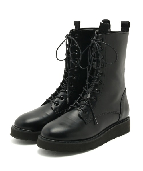 ADAM ET ROPE'(アダムエロペ)の「コンバットブーツ(ブーツ・レディース・ブラック・24.0cm/23.5cm/24.5cm/23.0cm)」の6枚目の写真