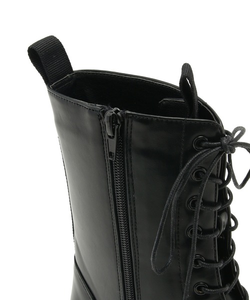 ADAM ET ROPE'(アダムエロペ)の「コンバットブーツ(ブーツ・レディース・ブラック・24.0cm/23.5cm/24.5cm/23.0cm)」の3枚目の写真