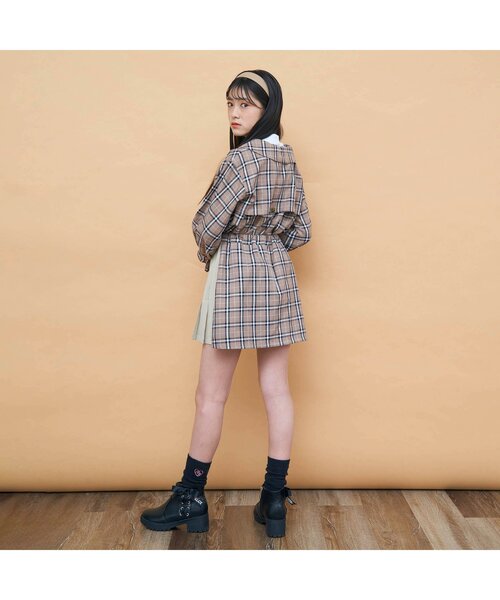 algy(アルジー)の「トレンチ風セットアップ(セットアップ・キッズ・ベージュ/ラベンダー・SMALL/MEDIUM/X-SMALL/XX-SMALL)」の6枚目の写真