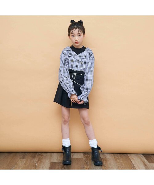 algy(アルジー)の「トレンチ風セットアップ(セットアップ・キッズ・ベージュ/ラベンダー・SMALL/MEDIUM/X-SMALL/XX-SMALL)」の16枚目の写真