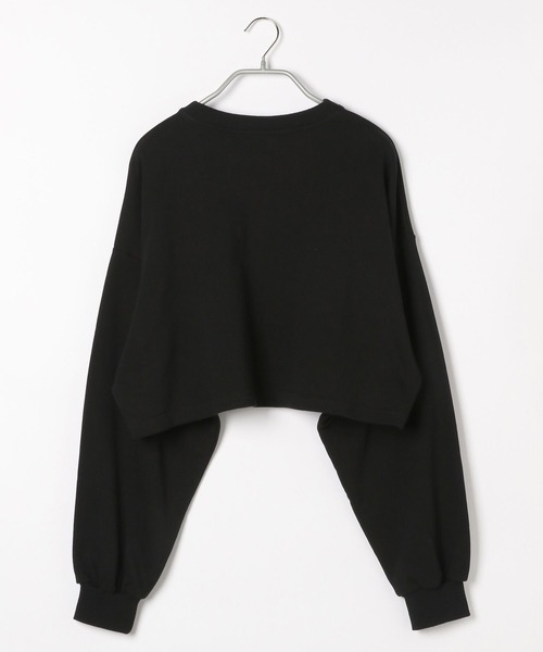 PBLIM（ページボーイリム）の「PAGEBOYLIM/シンプルショートスウェット（スウェット・レディース・ブラック/オフホワイト/オレンジ・FREE）」の13枚目の写真