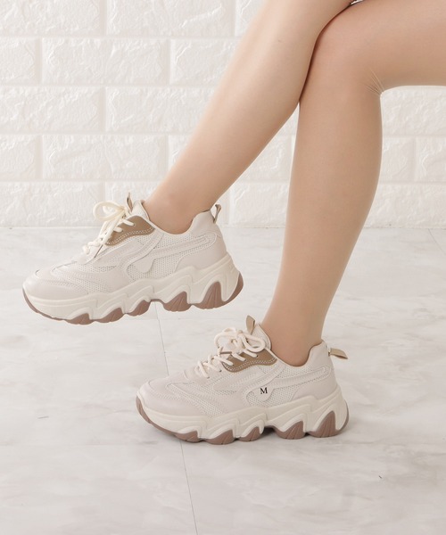 【hygge】Melissa LACE UP 厚底 2color]厚底スニーカー | ファッション通販サイト NUGU