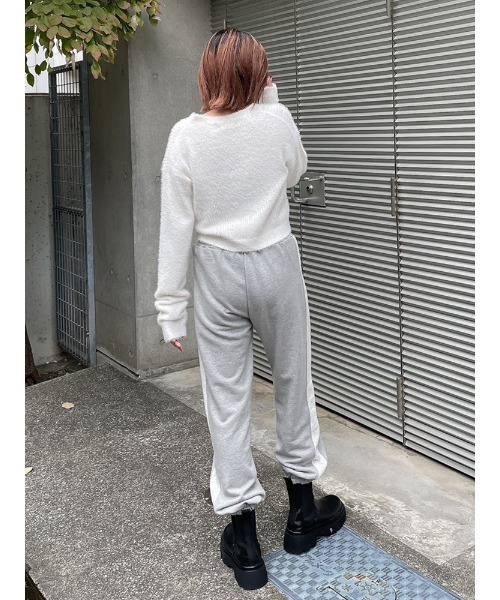 ENVYM(アンビー)の「ラインジョガーPT(その他パンツ・レディース・ブラック/グレー・FREE)」の8枚目の写真