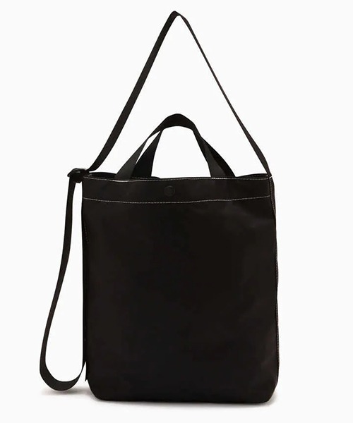 and wander（アンドワンダー）の「and wander/アンドワンダー CORDURA LOGO TOTE BAG トートバッグ（トートバッグ・メンズ・ブラック・FREE）」の4枚目の写真