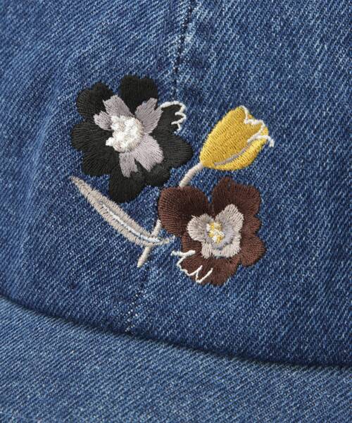 tk.TAKEO KIKUCHI（ティーケータケオキクチ）の「◆ぽっぷレトロフラワー刺繍キャップ（ユニセックスアイテム）（キャップ・メンズ・ベージュ/ブラック/ネイビー系3・00）」の11枚目の写真