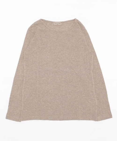 Samansa Mos2(サマンサ モスモス)の「【保湿加工】ベア天竺無地クルーネックカットソー(Tシャツ/カットソー・レディース・ベージュ/チャコール/オフホワイト/ピンク・フリ-)」の4枚目の写真