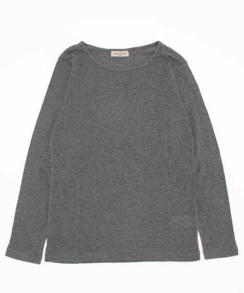 Samansa Mos2(サマンサ モスモス)の「【保湿加工】ベア天竺無地クルーネックカットソー(Tシャツ/カットソー・レディース・ベージュ/チャコール/オフホワイト/ピンク・フリ-)」の3枚目の写真